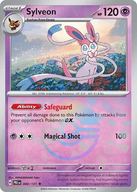 Sylveon (Poke Ball Pattern) - Holofoil 040/131 Prismatic Evolutions | Rare Pokemon Card