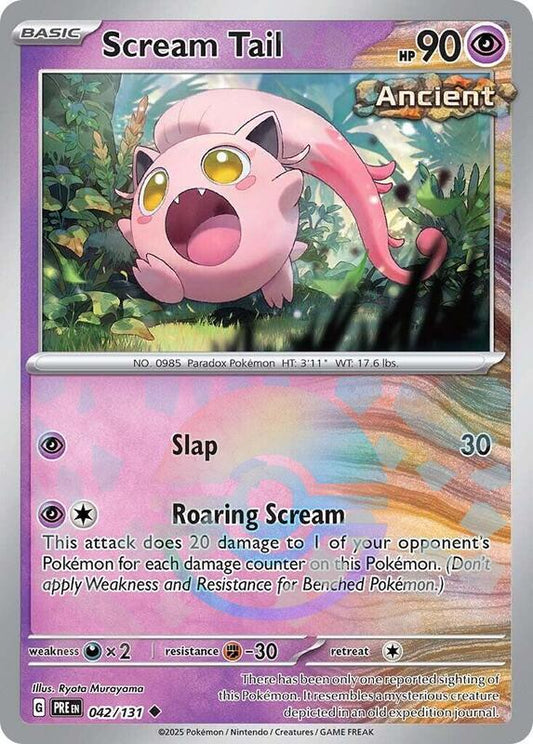Scream Tail (Poke Ball Pattern) - Holofoil 042/131 Prismatic Evolutions | Uncommon Pokemon Card