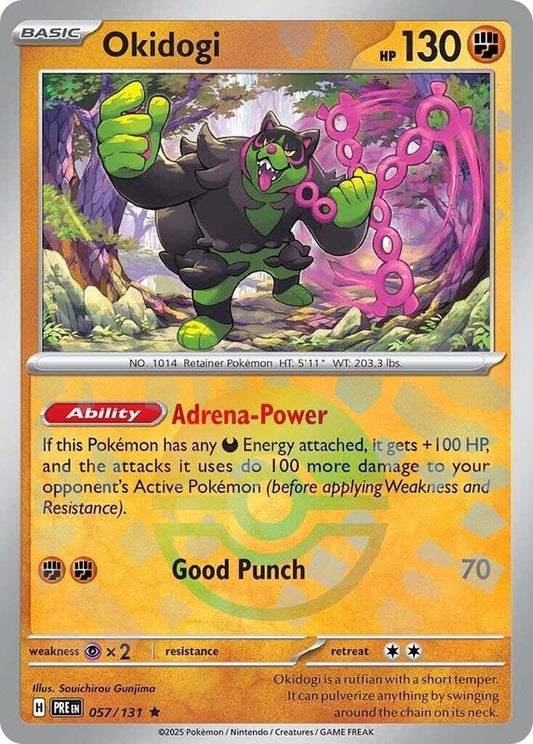 Okidogi (Poke Ball Pattern) - Holofoil 057/131 Prismatic Evolutions | Rare Pokemon Card