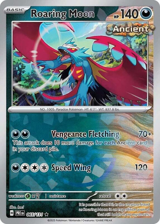 Roaring Moon (Poke Ball Pattern) - Holofoil 065/131 Prismatic Evolutions | Rare Pokemon Card