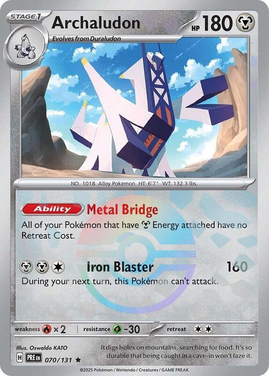 Archaludon (Poke Ball Pattern) - Holofoil 070/131 Prismatic Evolutions | Rare Pokemon Card