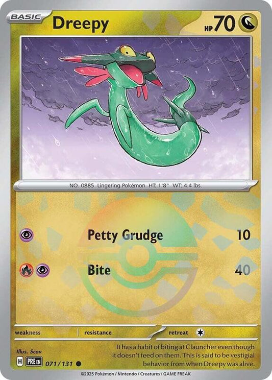 Dreepy (Poke Ball Pattern) - Holofoil 071/131 Prismatic Evolutions | Common Pokemon Card