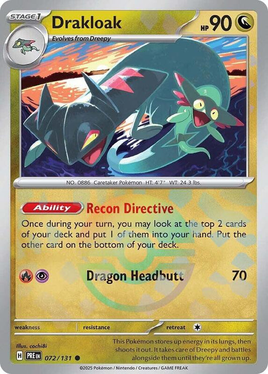 Drakloak (Poke Ball Pattern) - Holofoil 072/131 Prismatic Evolutions | Common Pokemon Card