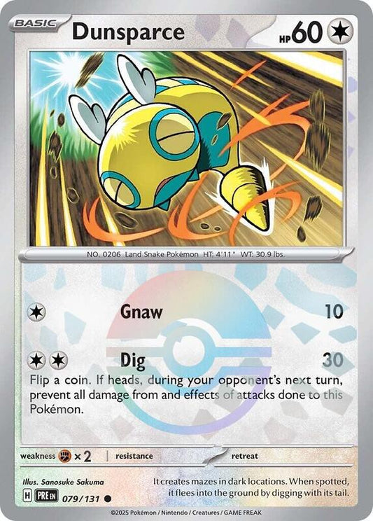 Dunsparce (Poke Ball Pattern) - Holofoil 079/131 Prismatic Evolutions | Common Pokemon Card