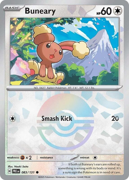 Buneary (Poke Ball Pattern) - Holofoil 083/131 Prismatic Evolutions | Common Pokemon Card