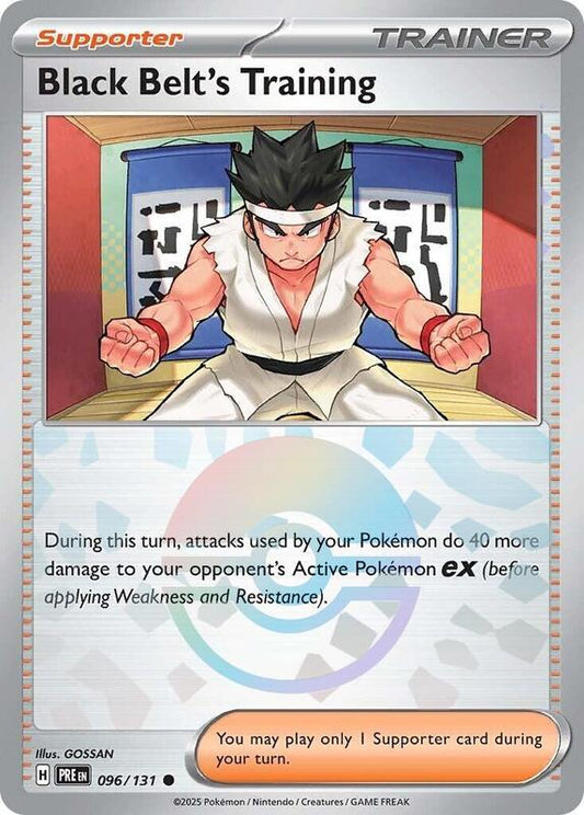 Black Belt's Training - 096/131 (Poke Ball Pattern) - Holofoil 096/131 Prismatic Evolutions | Common Trainer Card