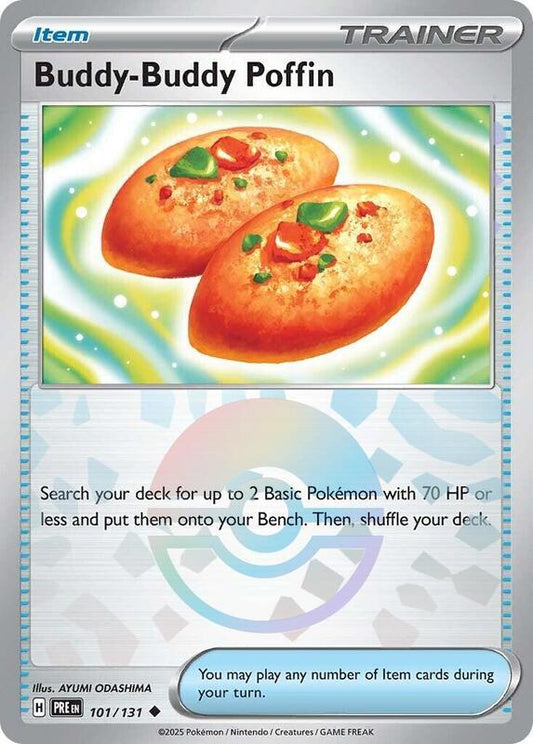 Buddy-Buddy Poffin (Poke Ball Pattern) - Holofoil 101/131 Prismatic Evolutions | Uncommon Trainer Card