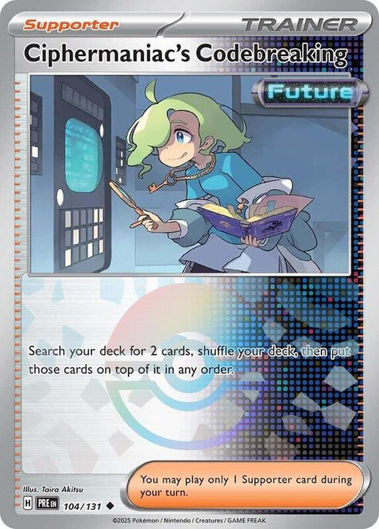 Ciphermaniac's Codebreaking (Poke Ball Pattern) - Holofoil 104/131 Prismatic Evolutions | Uncommon Trainer Card