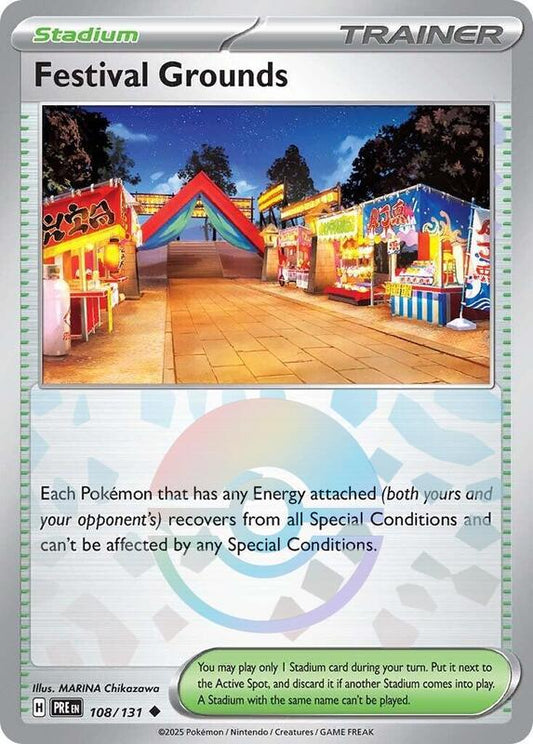 Festival Grounds (Poke Ball Pattern) - Holofoil 108/131 Prismatic Evolutions | Uncommon Trainer Card