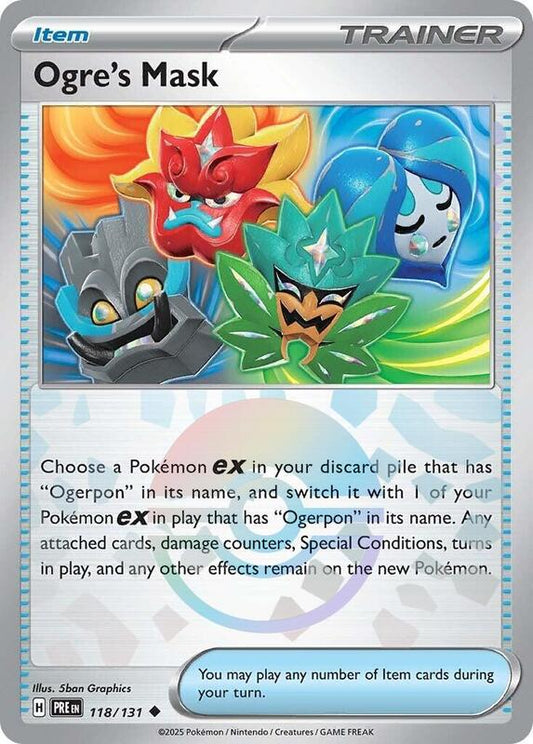 Ogre's Mask (Poke Ball Pattern) - Holofoil 118/131 Prismatic Evolutions | Uncommon Trainer Card