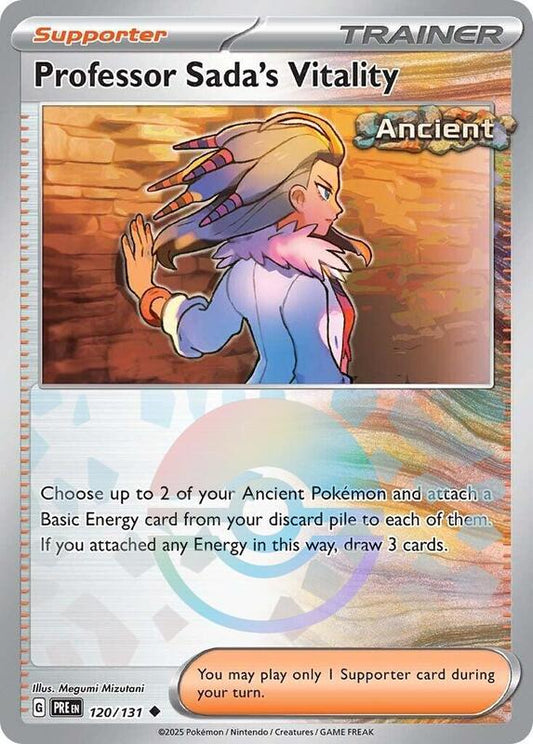 Professor Sada's Vitality (Poke Ball Pattern) - Holofoil 120/131 Prismatic Evolutions | Uncommon Trainer Card