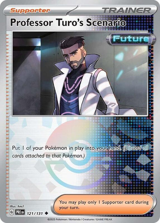 Professor Turo's Scenario (Poke Ball Pattern) - Holofoil 121/131 Prismatic Evolutions | Uncommon Trainer Card