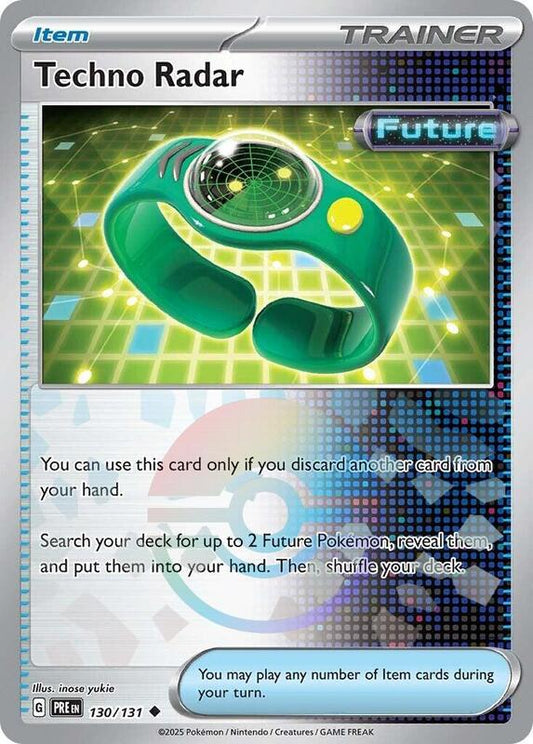 Techno Radar (Poke Ball Pattern) - Holofoil 130/131 Prismatic Evolutions | Uncommon Trainer Card