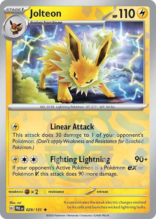 Jolteon (Master Ball Pattern) - Holofoil 029/131 Prismatic Evolutions | Rare Pokemon Card
