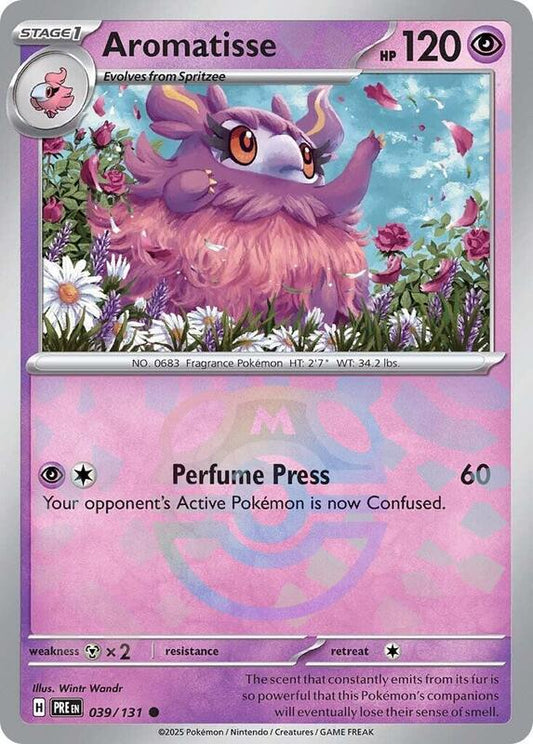 Aromatisse (Master Ball Pattern) - Holofoil 039/131 Prismatic Evolutions | Common Pokemon Card