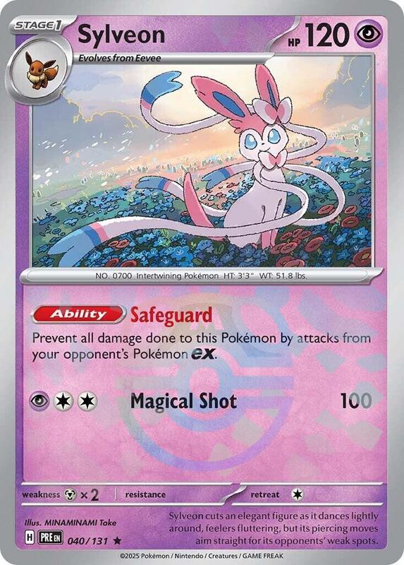 Sylveon (Master Ball Pattern) - Holofoil 040/131 Prismatic Evolutions | Rare Pokemon Card