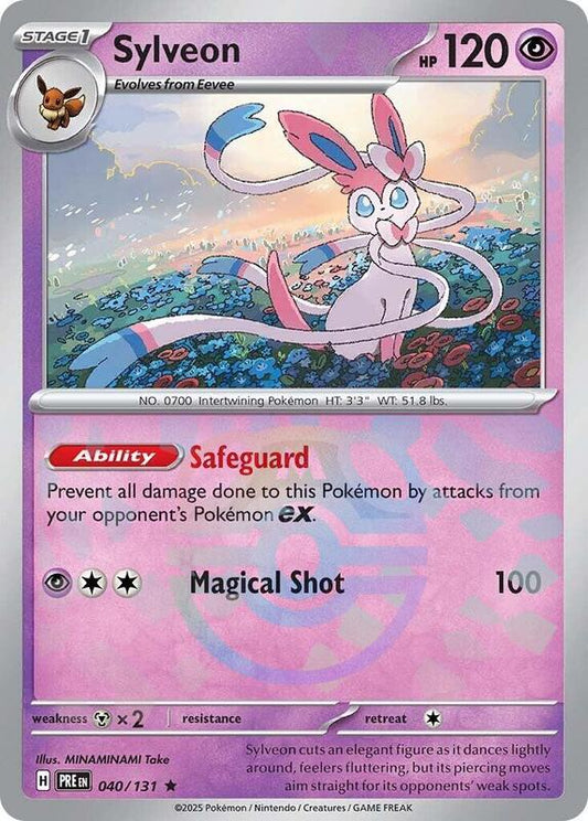Sylveon (Master Ball Pattern) - Holofoil 040/131 Prismatic Evolutions | Rare Pokemon Card