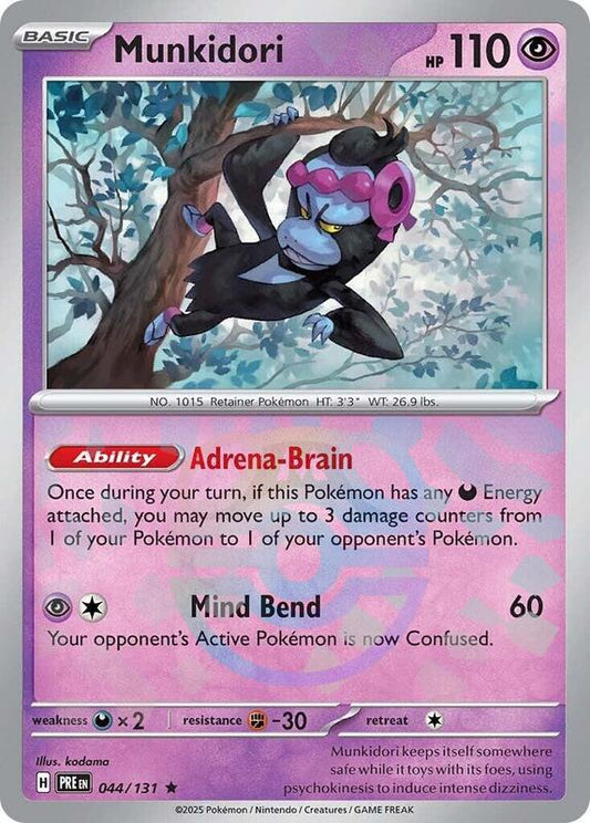 Munkidori (Master Ball Pattern) - Holofoil 044/131 Prismatic Evolutions | Rare Pokemon Card