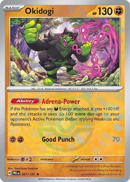 Okidogi (Master Ball Pattern) - Holofoil 057/131 Prismatic Evolutions | Rare Pokemon Card