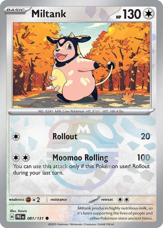 Miltank (Master Ball Pattern) - Holofoil 081/131 Prismatic Evolutions | Common Pokemon Card