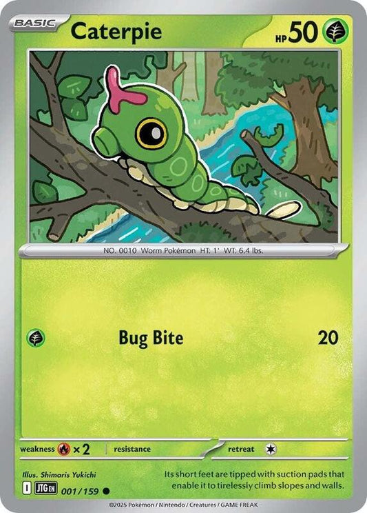 Caterpie - Normal 001/159 Journey Together | Common Pokemon Card