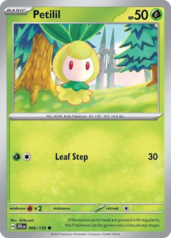 Petilil - Normal 006/159 Journey Together | Common Pokemon Card