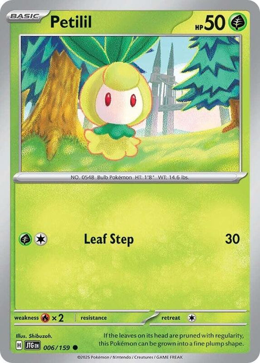 Petilil - Normal 006/159 Journey Together | Common Pokemon Card