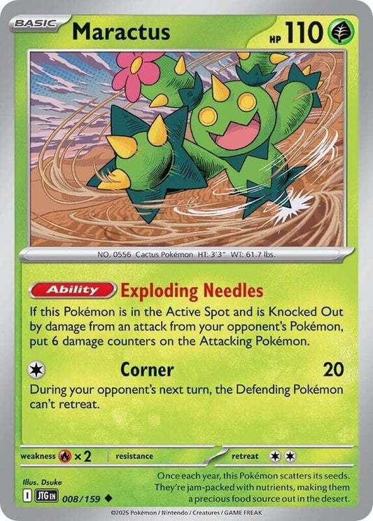 Maractus - 008/159 - Normal 008/159 Journey Together | Uncommon Pokemon Card
