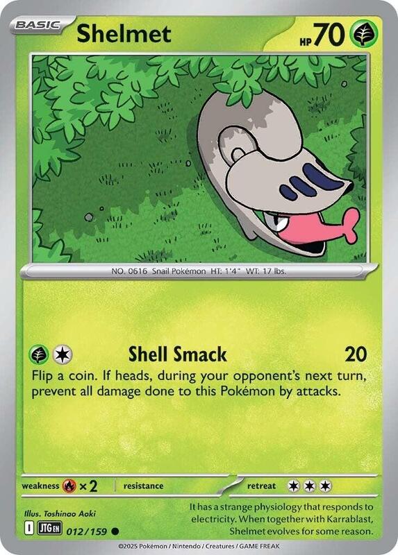 Shelmet - Normal 012/159 Journey Together | Common Pokemon Card
