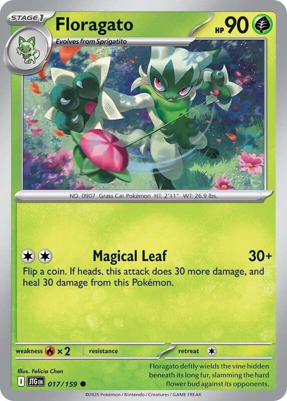 Floragato - Normal 017/159 Journey Together | Common Pokemon Card