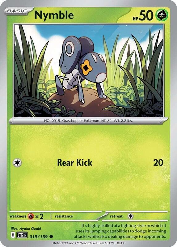 Nymble - Reverse Holofoil 019/159 Journey Together | Common Pokemon Card