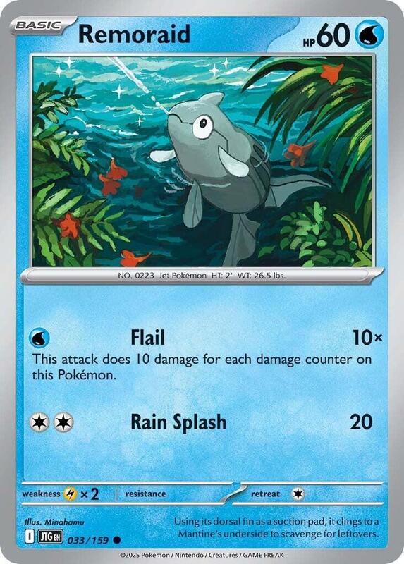 Remoraid - Normal 033/159 Journey Together | Common Pokemon Card