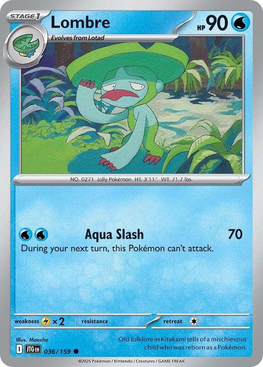 Lombre - Reverse Holofoil 036/159 Journey Together | Common Pokemon Card