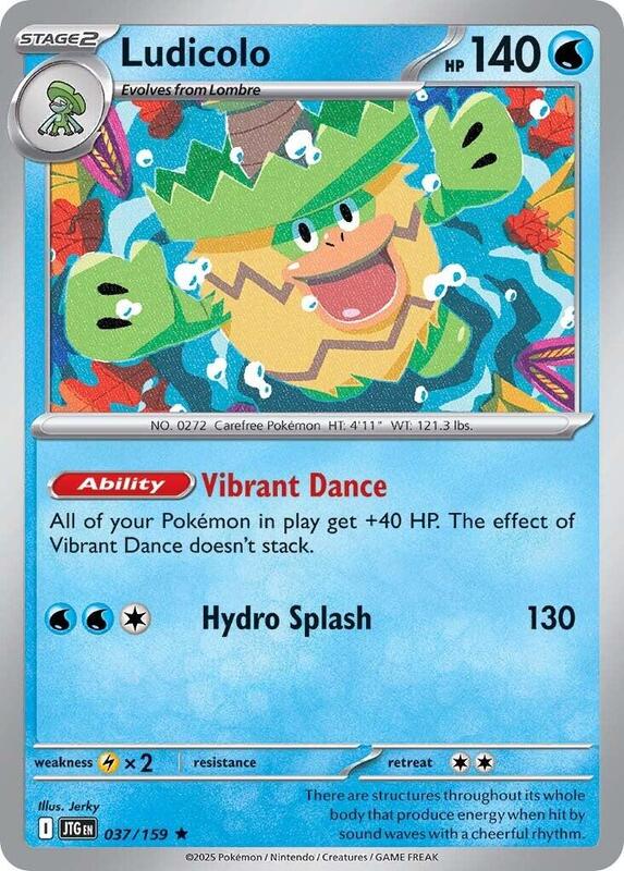 Ludicolo - Reverse Holofoil 037/159 Journey Together | Rare Pokemon Card