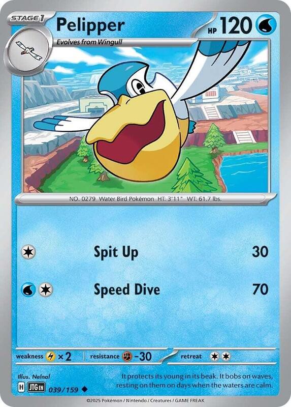 Pelipper - Normal 039/159 Journey Together | Uncommon Pokemon Card