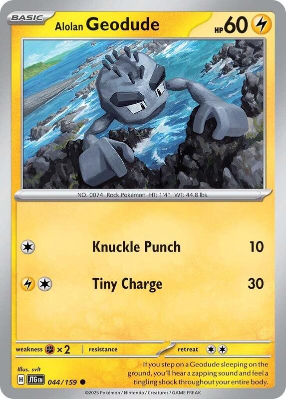 Alolan Geodude - Normal 044/159 Journey Together | Common Pokemon Card