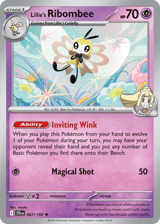 Lillie's Ribombee - 067/159 - Reverse Holofoil 067/159 Journey Together | Rare Pokemon Card
