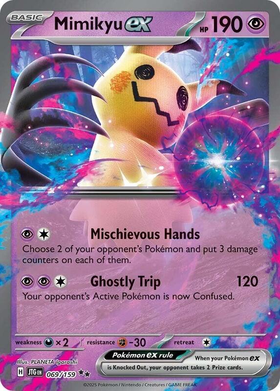 Mimikyu ex - Holofoil 069/159 Journey Together | Double Rare Pokemon Card