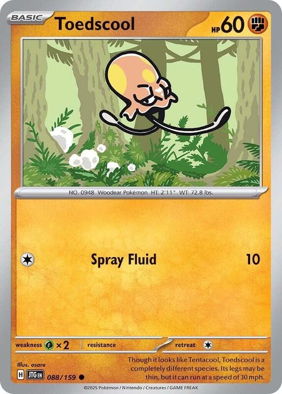 Toedscool - Normal 088/159 Journey Together | Common Pokemon Card