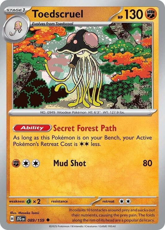 Toedscruel - Normal 089/159 Journey Together | Uncommon Pokemon Card