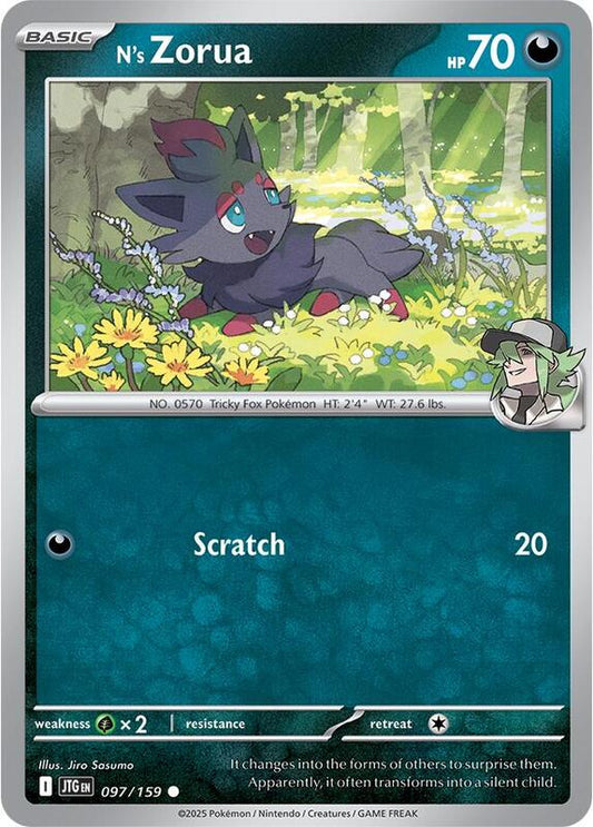 N's Zorua - Reverse Holofoil 097/159 Journey Together | Common Pokemon Card