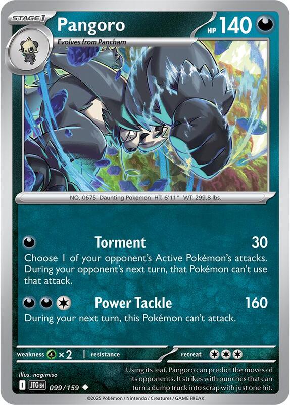 Pangoro - Reverse Holofoil 099/159 Journey Together | Uncommon Pokemon Card