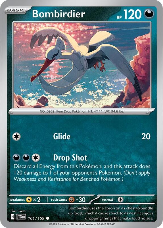 Bombirdier - Reverse Holofoil 101/159 Journey Together | Common Pokemon Card