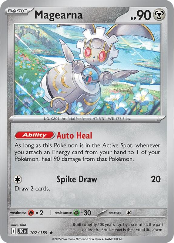 Magearna - Reverse Holofoil 107/159 Journey Together | Rare Pokemon Card