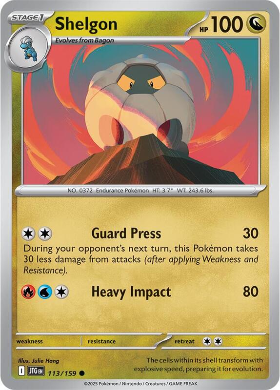Shelgon - Normal 113/159 Journey Together | Common Pokemon Card