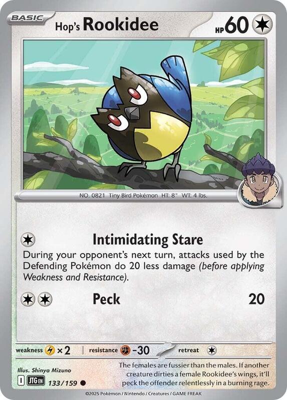 Hop's Rookidee - Reverse Holofoil 133/159 Journey Together | Common Pokemon Card