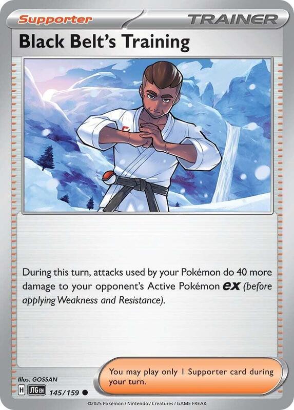 Black Belt's Training - 145/159 - Reverse Holofoil 145/159 Journey Together | Common Trainer Card