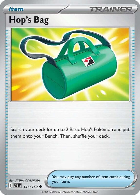 Hop's Bag - Reverse Holofoil 147/159 Journey Together | Uncommon Trainer Card