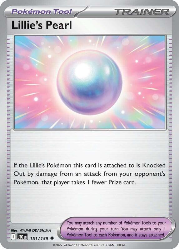 Lillie's Pearl - Reverse Holofoil 151/159 Journey Together | Uncommon Trainer Card