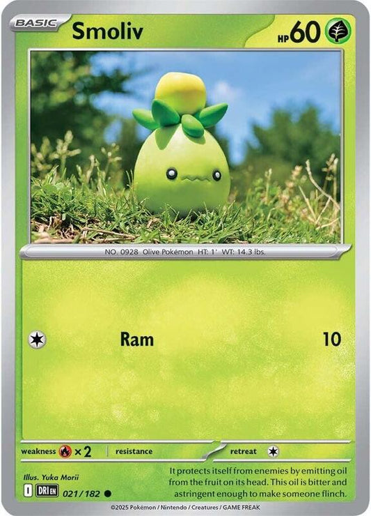 Smoliv - Normal 021/182 Destined Rivals | Common Pokemon Card